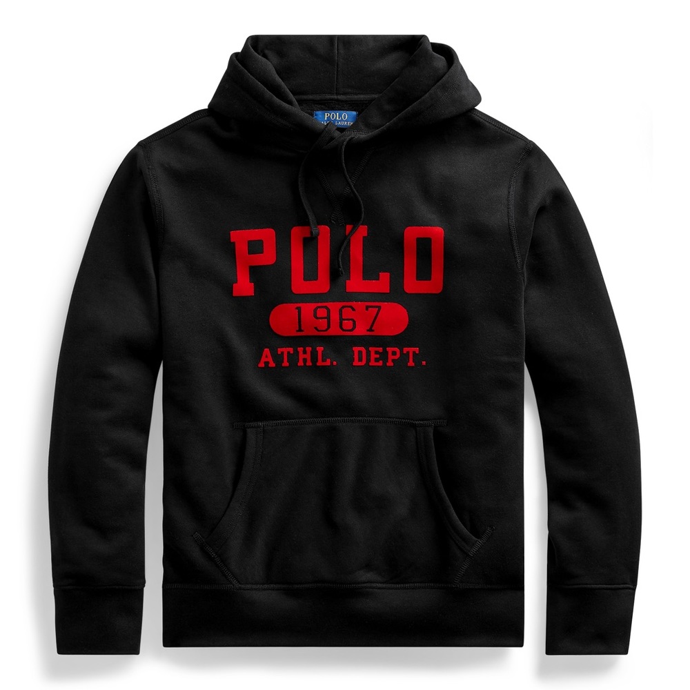 Polo Vintage logo pullover hoodie